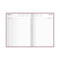 2027 Calendar Year Diary/Planner - 12 Month A4 Day to Page, 15 mins - Hard Cover - Collins Appointment Range - Early Edition