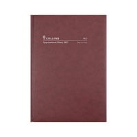 2027 Calendar Year Diary/Planner - 12 Month A4 Day to Page, 15 mins - Hard Cover - Collins Appointment Range - Early Edition
