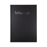 2027 Calendar Year Diary/Planner - 12 Month A4 Day to Page - Hard Cover - Collins Kingsgrove Range