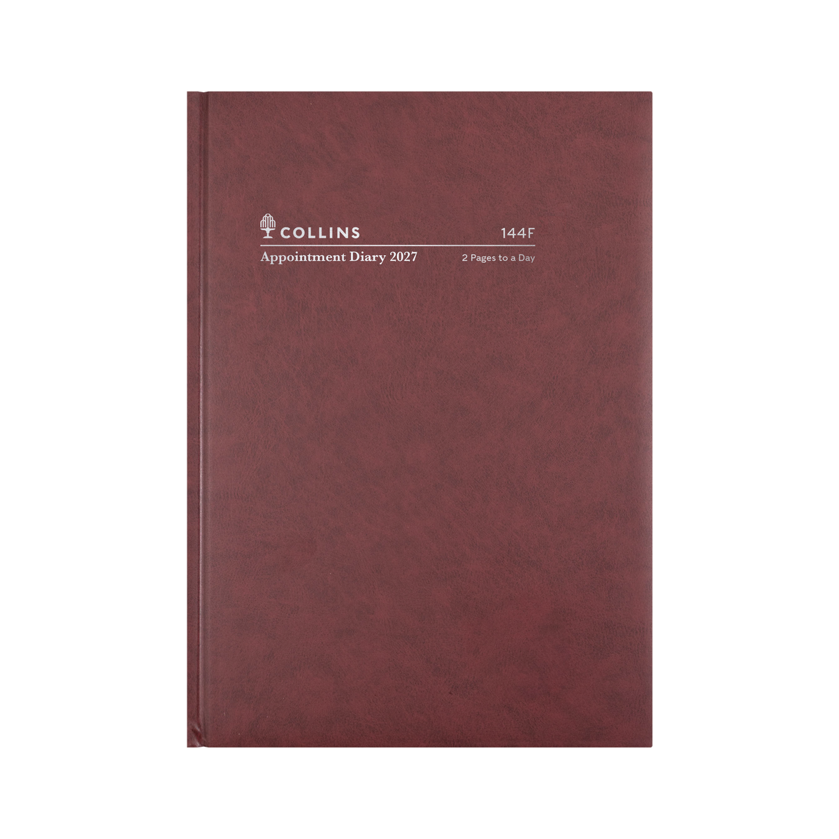 2027 Calendar Year Diary/Planner - 12 Month A4 2 Pages to a Day Diary - Hard Cover -Collins Appointment Range - Early Edition