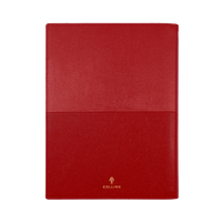2027 Calendar Year Diary/Planner - 12 Month A4 Day to Page - Soft PU Cover in Red - Collins Vanessa Range