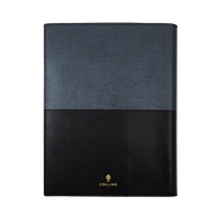 2027 Calendar Year Diary/Planner - 12 Month A4 Day to Page - Soft PU Cover in Black - Collins Vanessa Range
