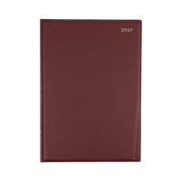 2027 Calendar Year Diary/Planner - 12 Month A4 Day to Page - PVC Cover - Collins Belmont Range