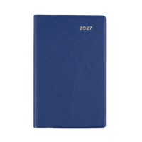 2027 Calendar Year Diary/Planner - 12 Month B7R Day to Page - PVC Cover - Collins Belmont Range
