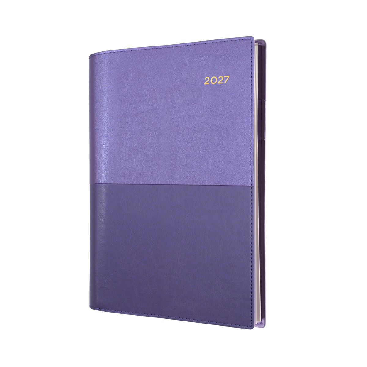 2027 Calendar Year Diary/Planner - 12 Month A6 Day to Page - Soft PU Cover - Collins Vanessa Range