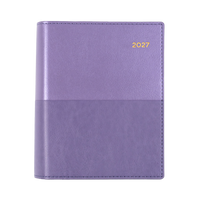2027 Calendar Year Diary/Planner - 12 Month A6 Day to Page - Soft PU Cover - Collins Vanessa Range