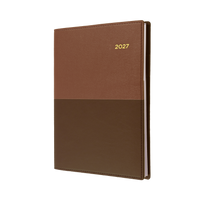 2027 Calendar Year Diary/Planner - 12 Month A6 Day to Page - Soft PU Cover - Collins Vanessa Range