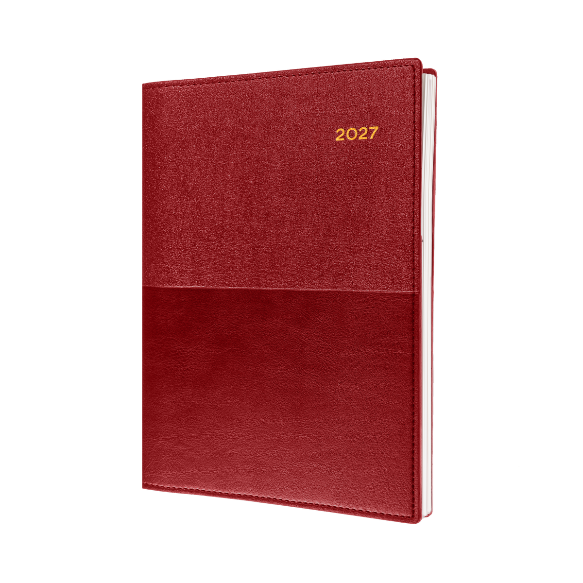 2027 Calendar Year Diary/Planner - 12 Month A5 Day to Page - Soft PU Cover - Collins Vanessa Range