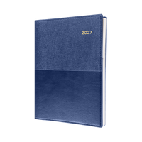 2027 Calendar Year Diary/Planner - 12 Month A5 Day to Page - Soft PU Cover - Collins Vanessa Range