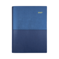 2027 Calendar Year Diary/Planner - 12 Month A5 Day to Page - Soft PU Cover - Collins Vanessa Range