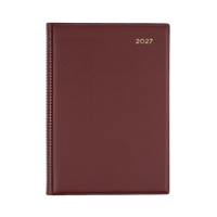 2027 Calendar Year Diary/Planner - 12 Month A5 Day to Page - PVC Cover - Collins Belmont Range