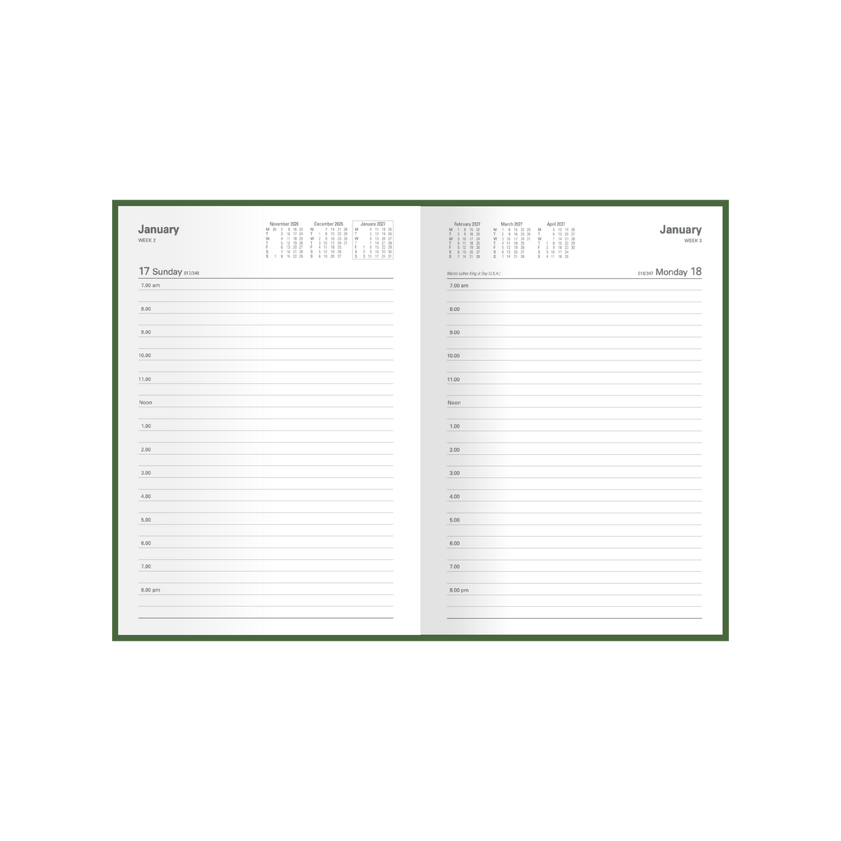 2026 - 2027 Financial Year Diary/Planner - 12 Month A5 Day to Page Diary - Hard Cover - Collins M Series Range