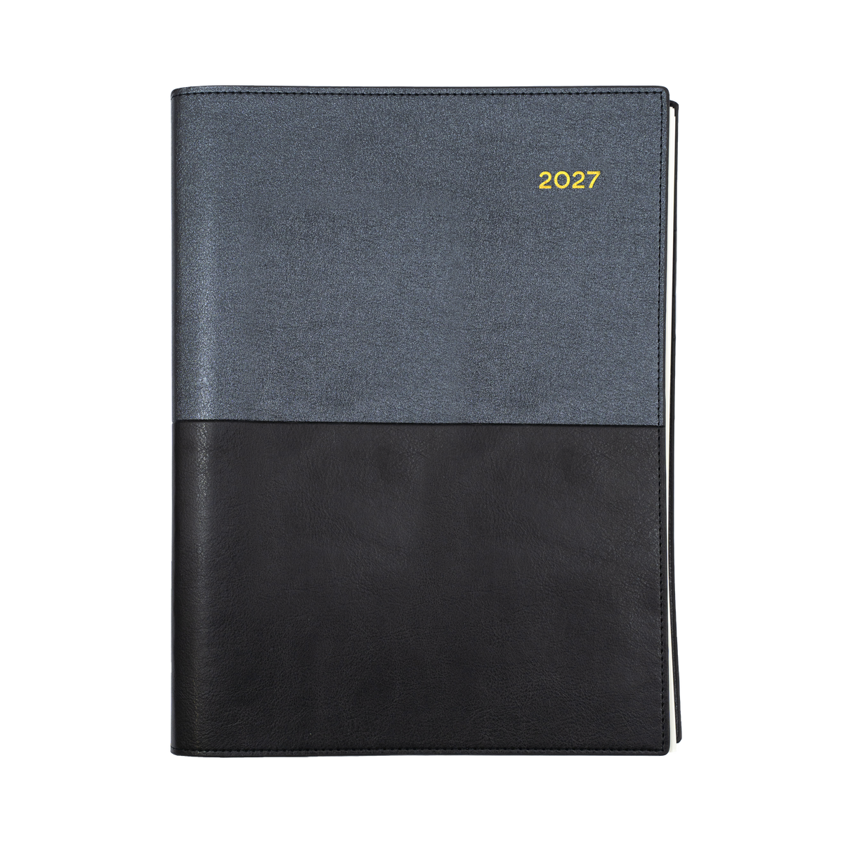 2027 Calendar Year Diary/Planner - 12 Month A4 2 Days to a Page - Soft PU Cover - Collins Vanessa Range