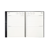 2027 Calendar Year Diary/Planner - 12 Month A4 2 Days to a Page - Soft PU Cover - Collins Vanessa Range