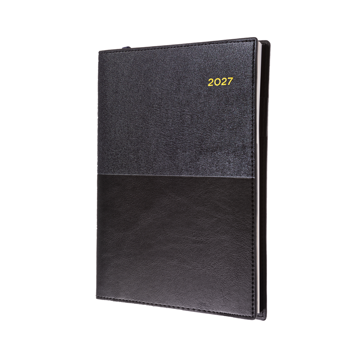 2027 Calendar Year Diary/Planner - 12 Month A5 2 Days to a Page - Soft PU Cover - Collins Vanessa Range