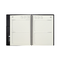 2027 Calendar Year Diary/Planner - 12 Month A5 2 Days to a Page - Soft PU Cover - Collins Vanessa Range