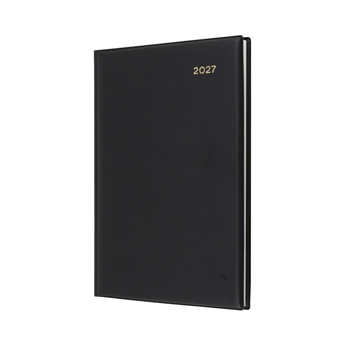 2027 Calendar Year Diary/Planner - 12 Month A5 2 Days to a Page - PVC Cover - Collins Belmont Range