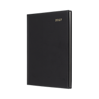 2027 Calendar Year Diary/Planner - 12 Month A5 2 Days to a Page - PVC Cover - Collins Belmont Range