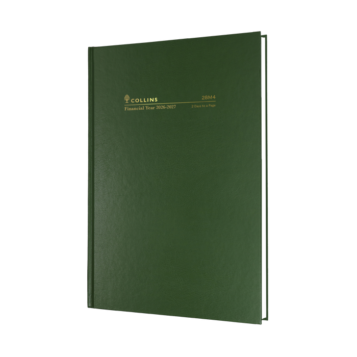 2026 - 2027 Financial Year Diary/Planner - 12 Month A5 2 Days to Page Diary - Hard Cover - Collins M Series Range