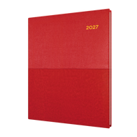 2027 Calendar Year Diary/Planner - 12 Month Quarto Week to View - Soft PU Cover - Collins Vanessa Range