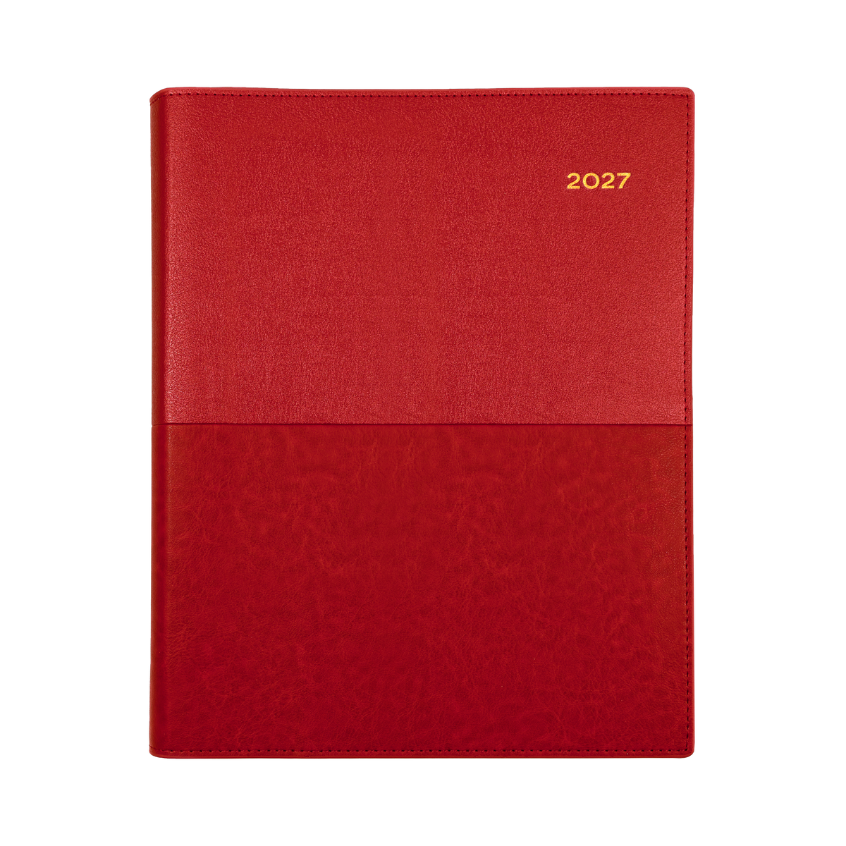 2027 Calendar Year Diary/Planner - 12 Month Quarto Week to View - Soft PU Cover - Collins Vanessa Range
