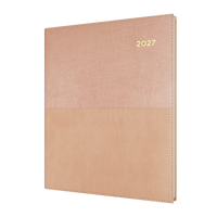 2027 Calendar Year Diary/Planner - 12 Month Quarto Week to View - Soft PU Cover - Collins Vanessa Range