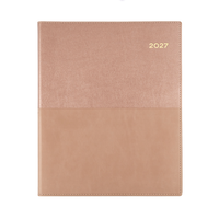2027 Calendar Year Diary/Planner - 12 Month Quarto Week to View - Soft PU Cover - Collins Vanessa Range