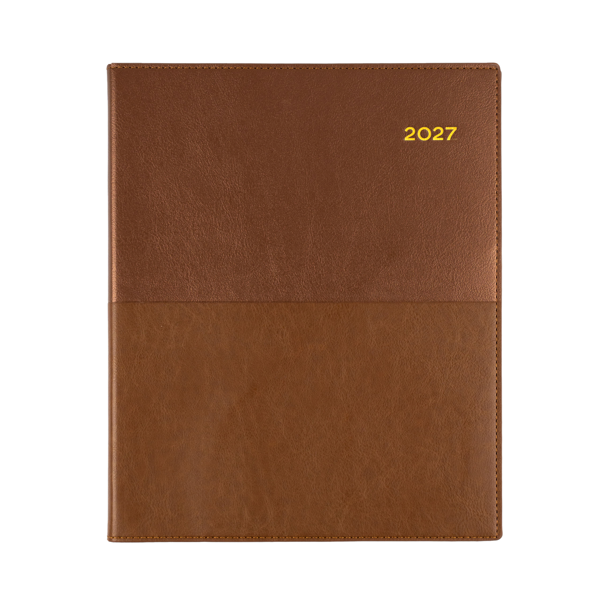 2027 Calendar Year Diary/Planner - 12 Month Quarto Week to View - Soft PU Cover - Collins Vanessa Range