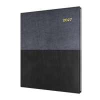2027 Calendar Year Diary/Planner - 12 Month Quarto Week to View - Soft PU Cover - Collins Vanessa Range