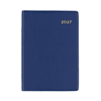 2027 Calendar Year Diary/Planner - 12 Month A7 Week to View - PVC Cover - Collins Belmont Range