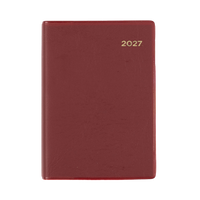 2027 Calendar Year Diary/Planner - 12 Month A7 Week to View - PVC Cover - Collins Belmont Range