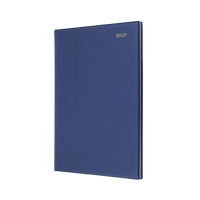 2027 Calendar Year Diary/Planner - 12 Month A4 Week to View - PVC Cover - Collins Belmont Range