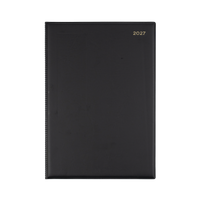2027 Calendar Year Diary/Planner - 12 Month A4 Week to View - PVC Cover - Collins Belmont Range
