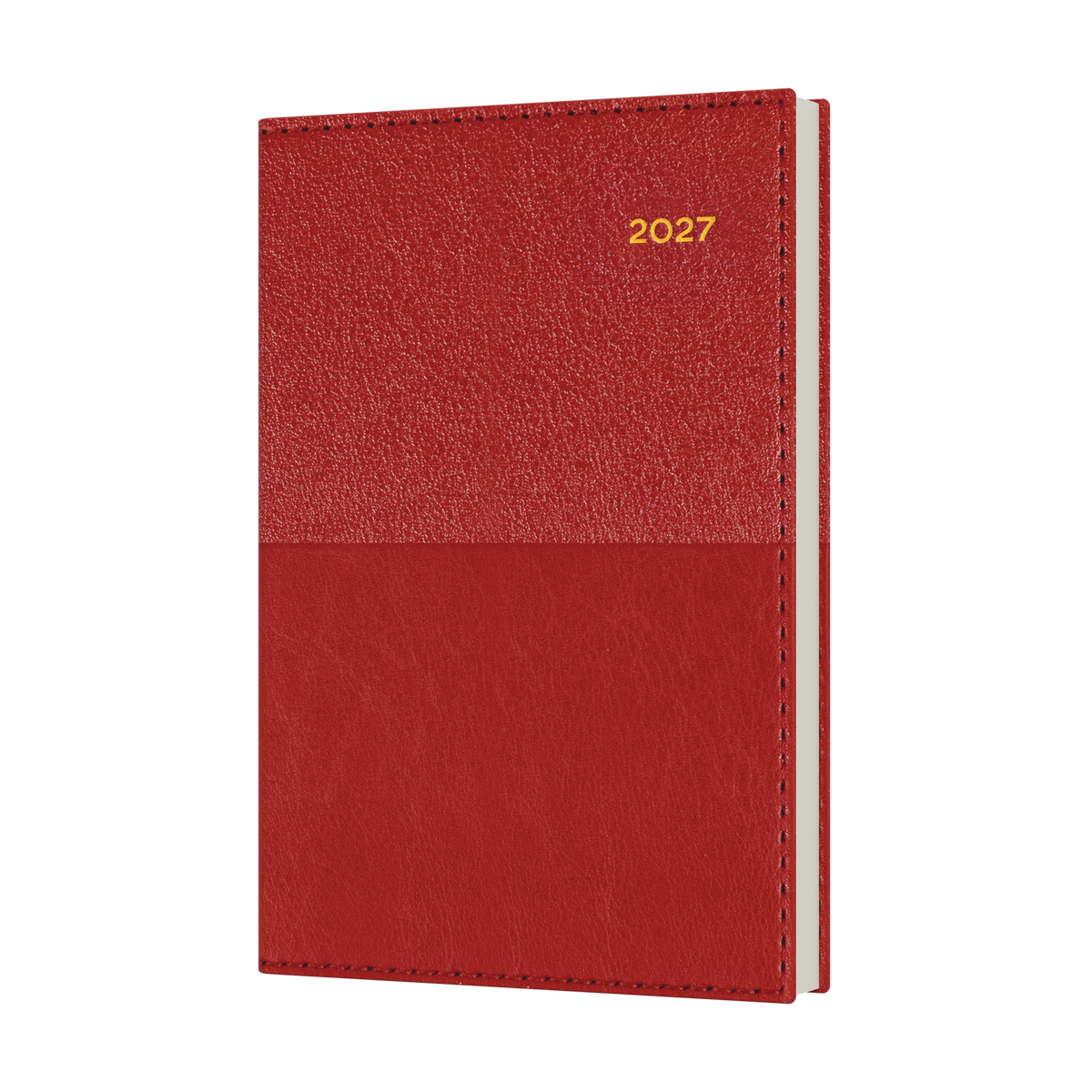 2027 Calendar Year Diary/Planner - 12 Month B7R Week to View - Soft PU Cover - Collins Vanessa Range