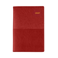 2027 Calendar Year Diary/Planner - 12 Month B7R Week to View - Soft PU Cover - Collins Vanessa Range