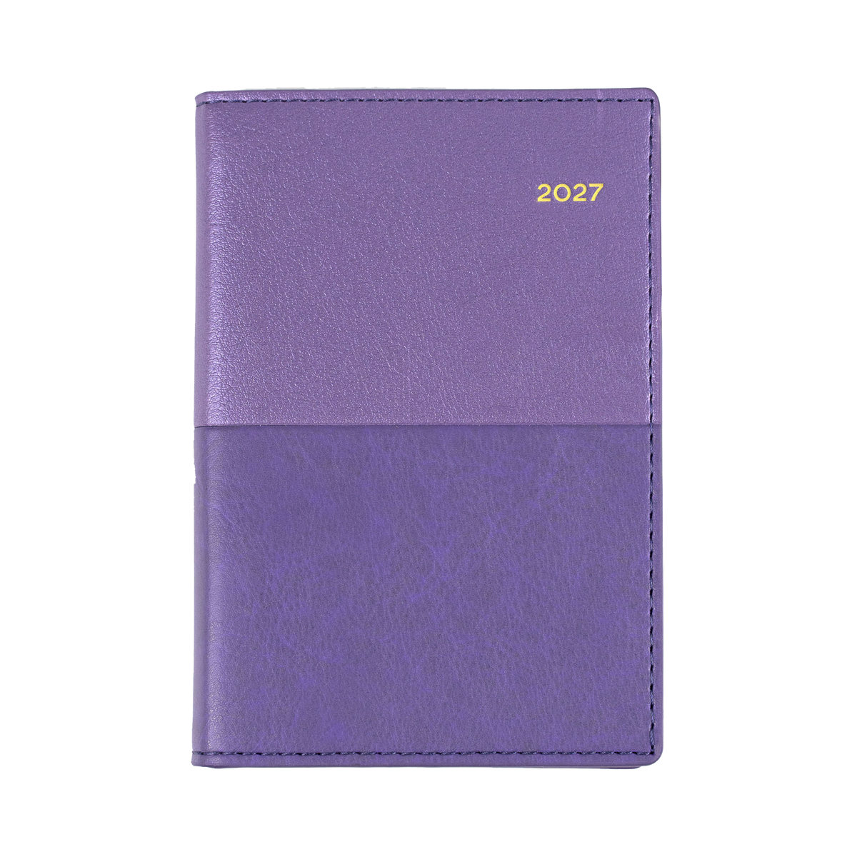 2027 Calendar Year Diary/Planner - 12 Month B7R Week to View - Soft PU Cover - Collins Vanessa Range