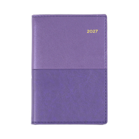 2027 Calendar Year Diary/Planner - 12 Month B7R Week to View - Soft PU Cover - Collins Vanessa Range