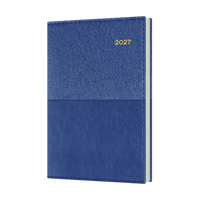 2027 Calendar Year Diary/Planner - 12 Month B7R Week to View - Soft PU Cover - Collins Vanessa Range