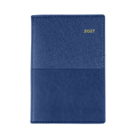 2027 Calendar Year Diary/Planner - 12 Month B7R Week to View - Soft PU Cover - Collins Vanessa Range