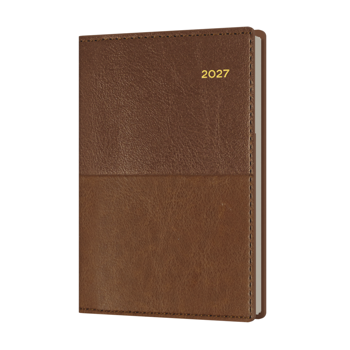 2027 Calendar Year Diary/Planner - 12 Month B7R Week to View - Soft PU Cover - Collins Vanessa Range