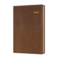 2027 Calendar Year Diary/Planner - 12 Month B7R Week to View - Soft PU Cover - Collins Vanessa Range