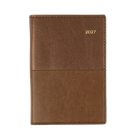 2027 Calendar Year Diary/Planner - 12 Month B7R Week to View - Soft PU Cover - Collins Vanessa Range