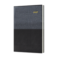2027 Calendar Year Diary/Planner - 12 Month B7R Week to View - Soft PU Cover - Collins Vanessa Range