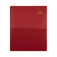 2027 Calendar Year Diary/Planner - 12 Month A6 Week to View - Soft PU Cover - Collins Vanessa Range