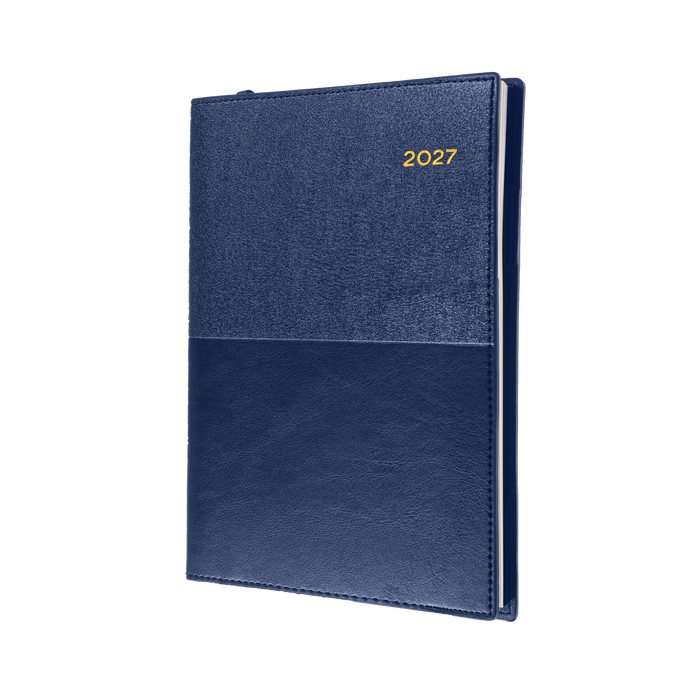 2027 Calendar Year Diary/Planner - 12 Month A6 Week to View - Soft PU Cover - Collins Vanessa Range