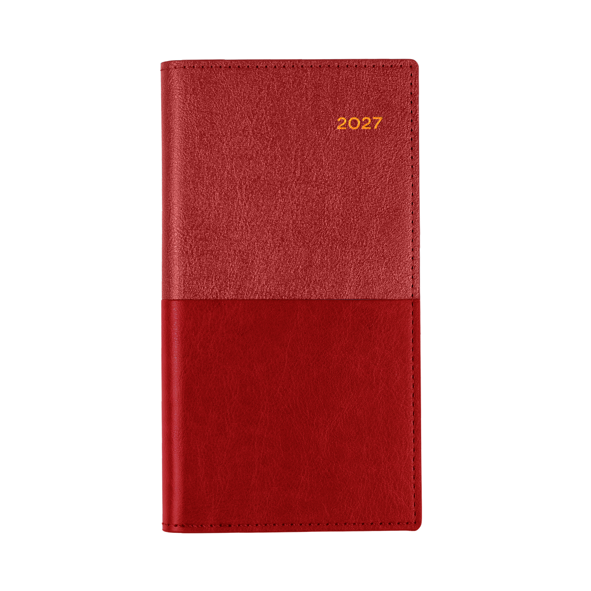 2027 Calendar Year Diary/Planner - 12 Month B6/7 Week to View (Landscape) - Soft PU Cover - Collins Vanessa Range