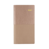 2027 Calendar Year Diary/Planner - 12 Month B6/7 Week to View (Landscape) - Soft PU Cover - Collins Vanessa Range