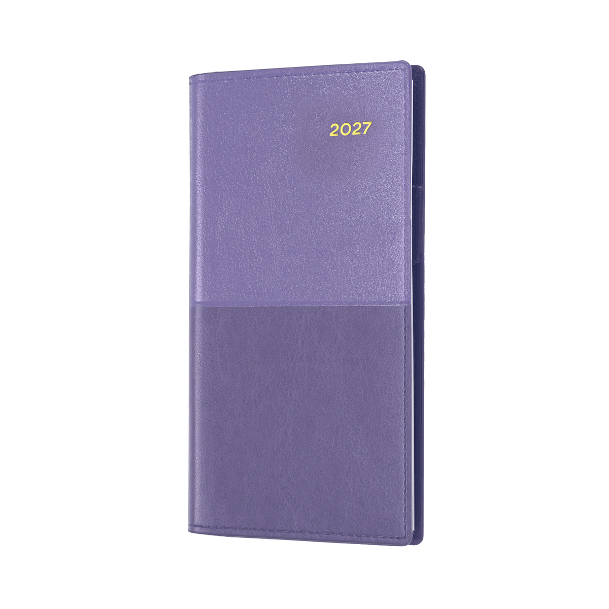 2027 Calendar Year Diary/Planner - 12 Month B6/7 Week to View (Landscape) - Soft PU Cover - Collins Vanessa Range