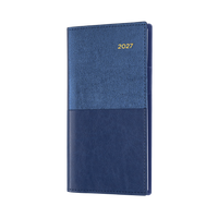 2027 Calendar Year Diary/Planner - 12 Month B6/7 Week to View (Landscape) - Soft PU Cover - Collins Vanessa Range