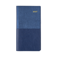 2027 Calendar Year Diary/Planner - 12 Month B6/7 Week to View (Landscape) - Soft PU Cover - Collins Vanessa Range